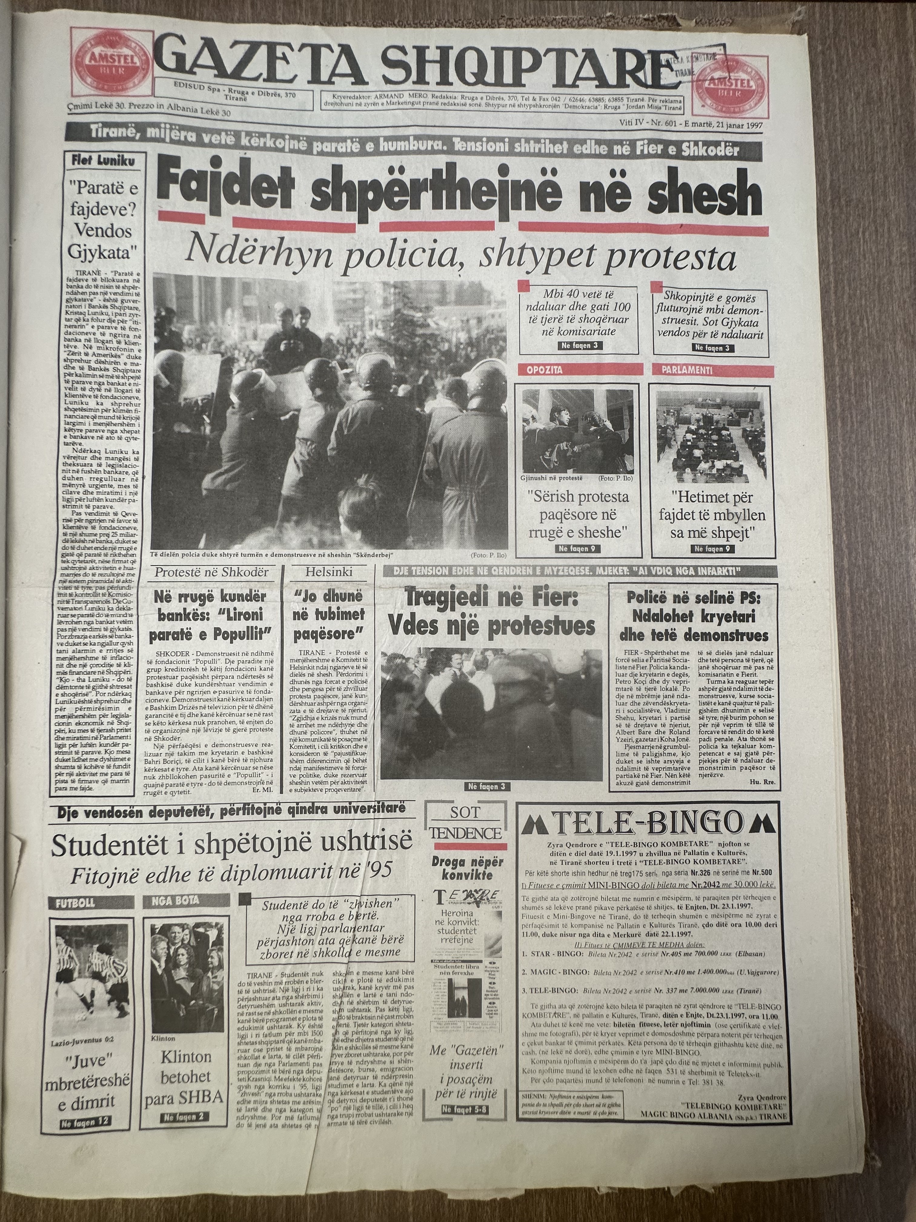 Gazeta Shqiptare 1997-01-21